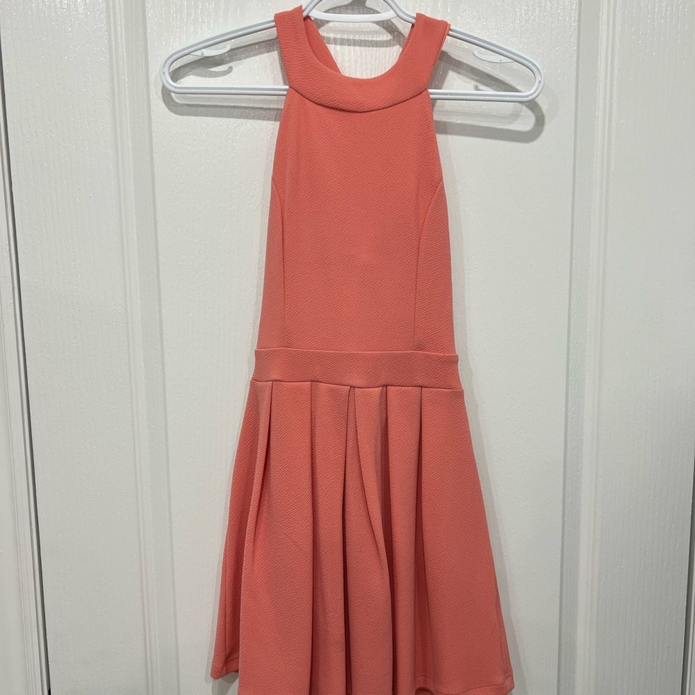 Honey Coral Bow Back Dress